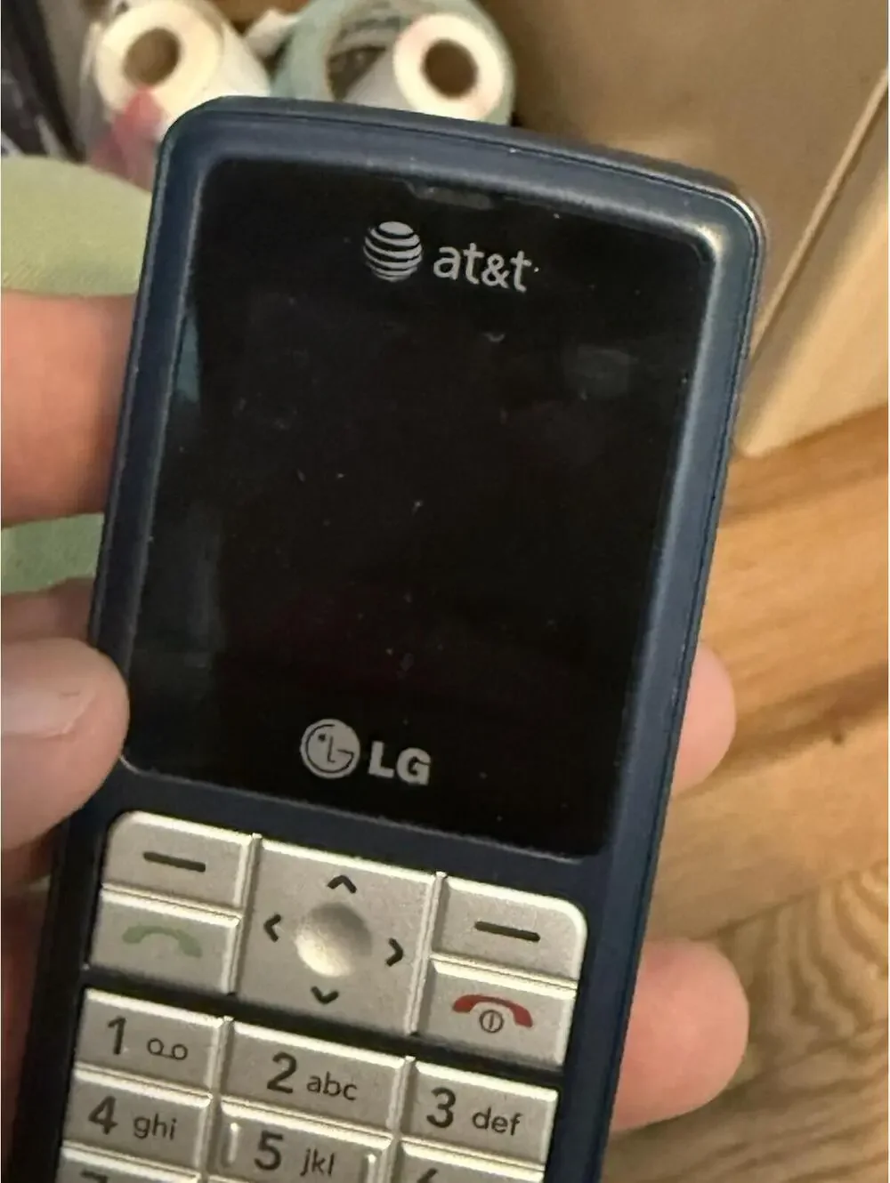 LG CG-180- Space Black (AT&T) GO PHONE ( Untested ) No Power Cord